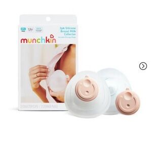 Munchkin Silicone Breast Milk Collector Cup with Storage Plug - 2pk